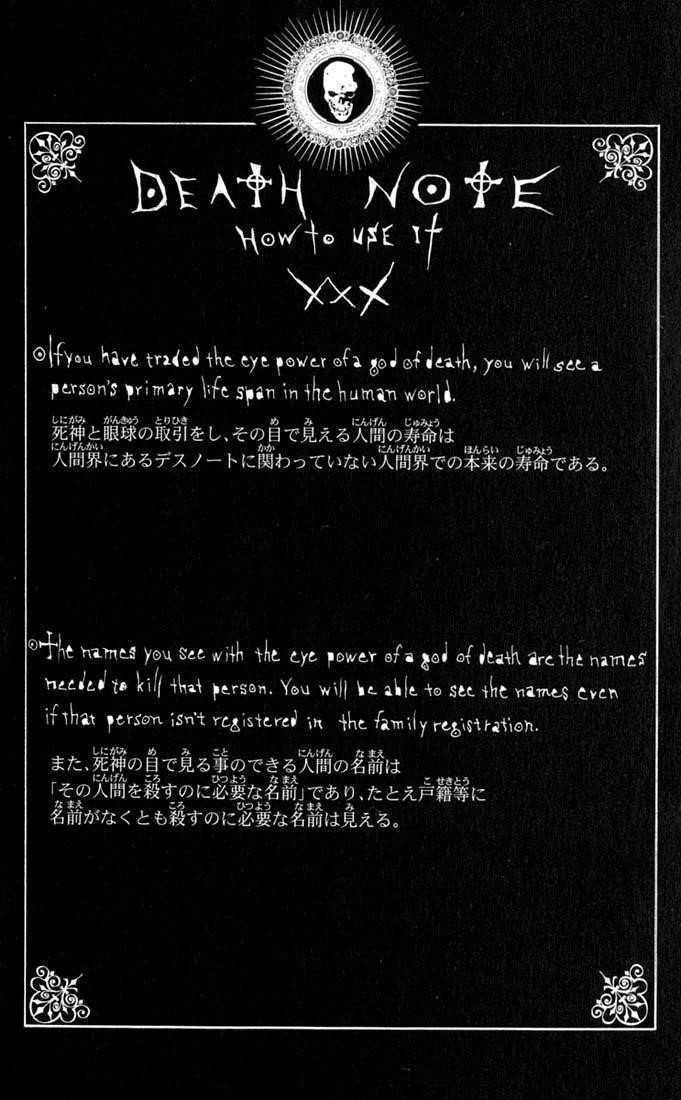 Read Death Note EN Manga Online
