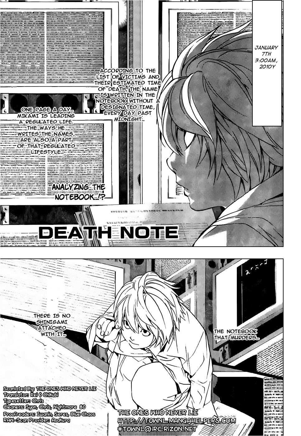 Read Death Note EN Manga Online