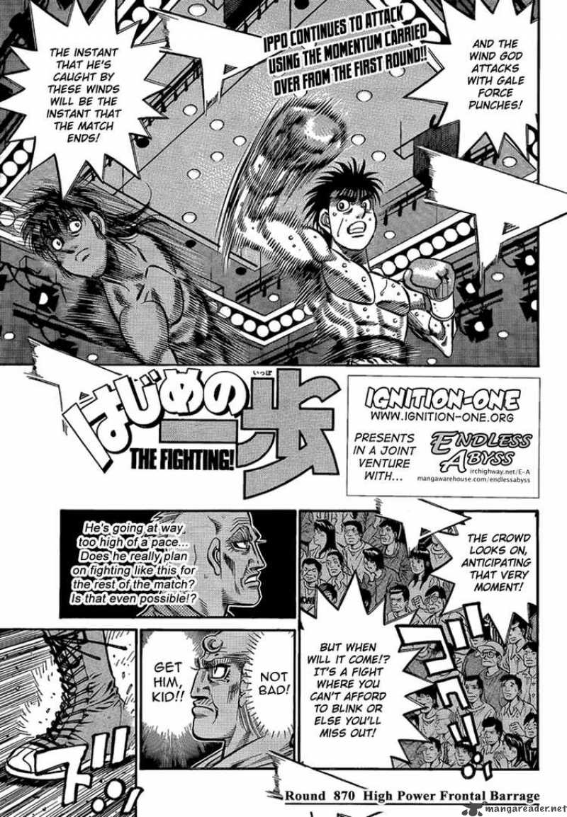 Read HAJIME NO IPPO EN Manga Online