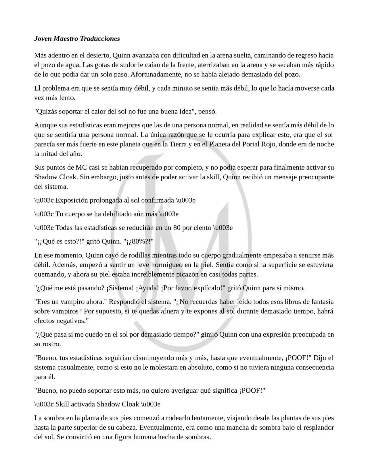 Read My Vampire System (Novela) ES Manga Online