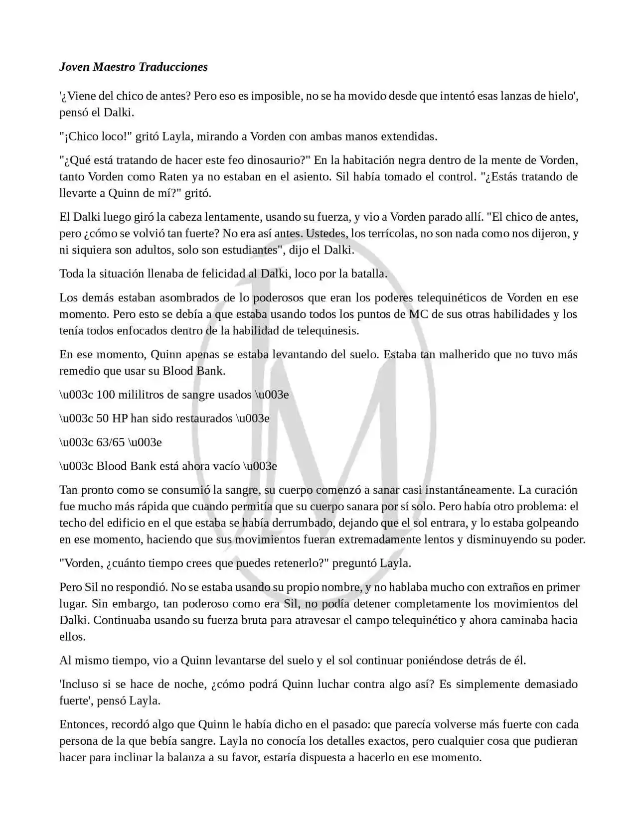 Read My Vampire System (Novela) ES Manga Online