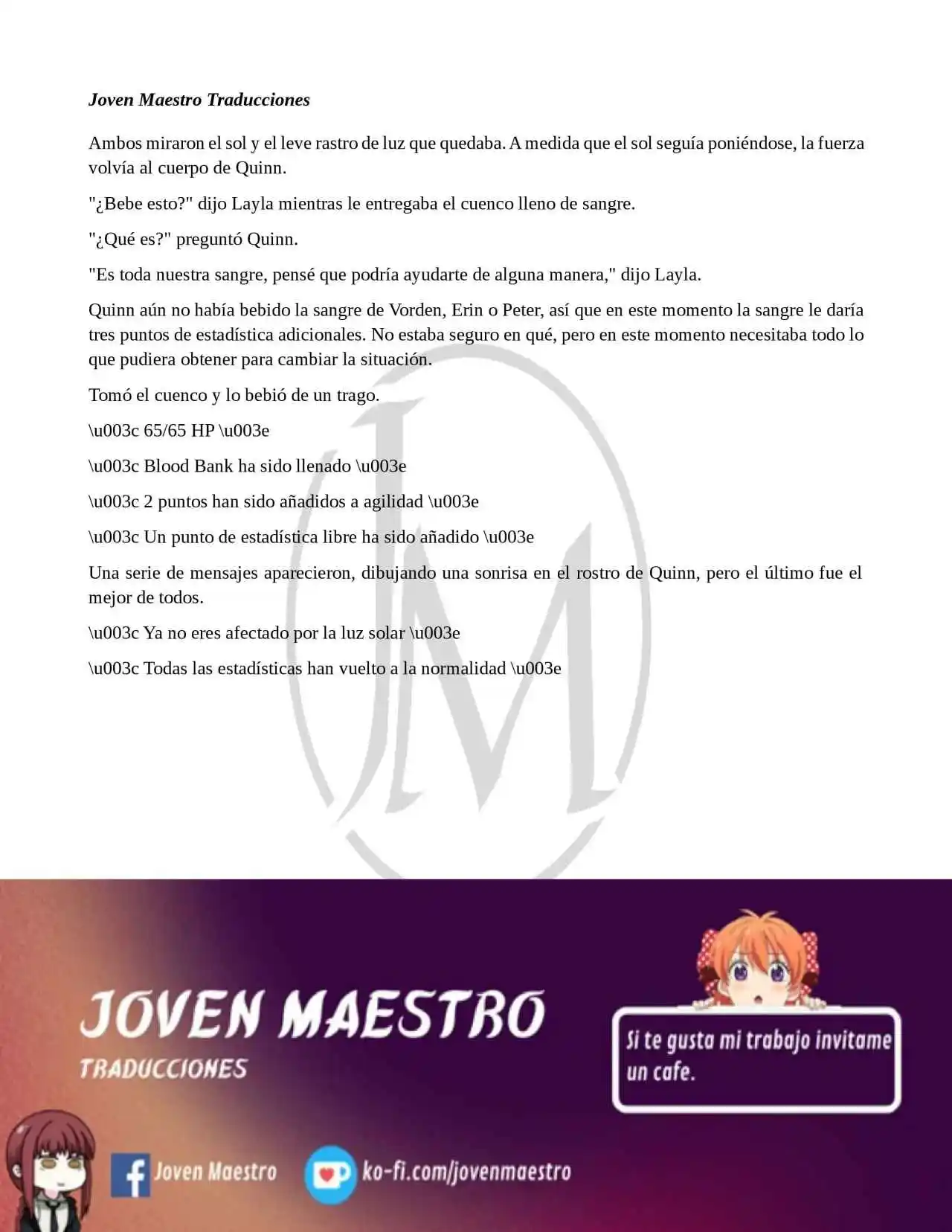 Read My Vampire System (Novela) ES Manga Online