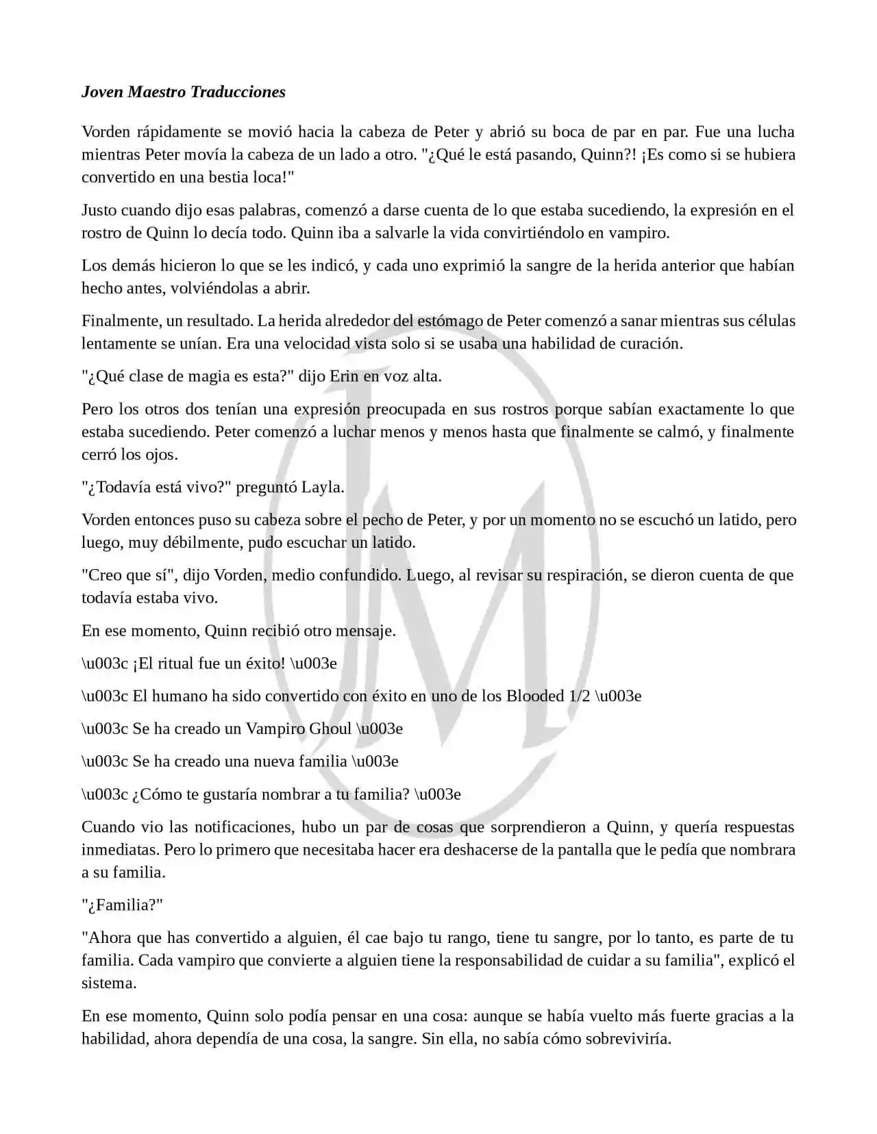 Read My Vampire System (Novela) ES Manga Online