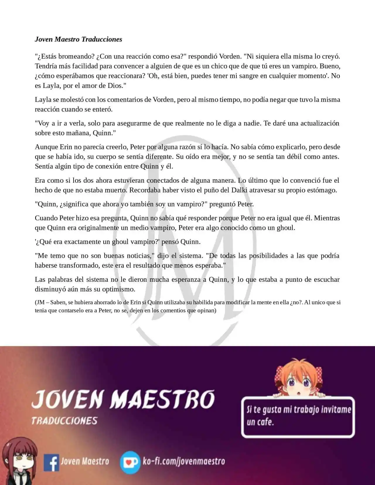 Read My Vampire System (Novela) ES Manga Online