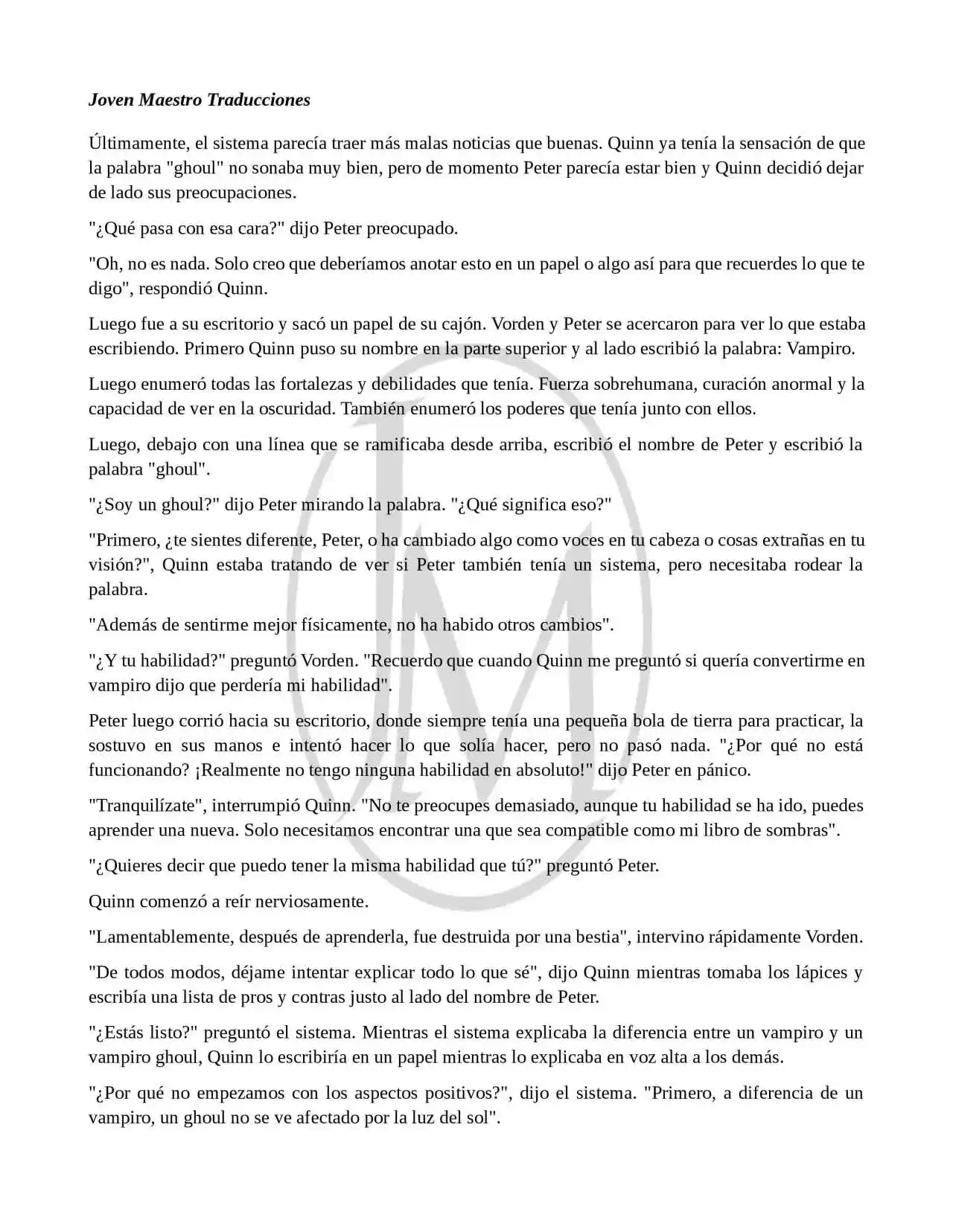 Read My Vampire System (Novela) ES Manga Online