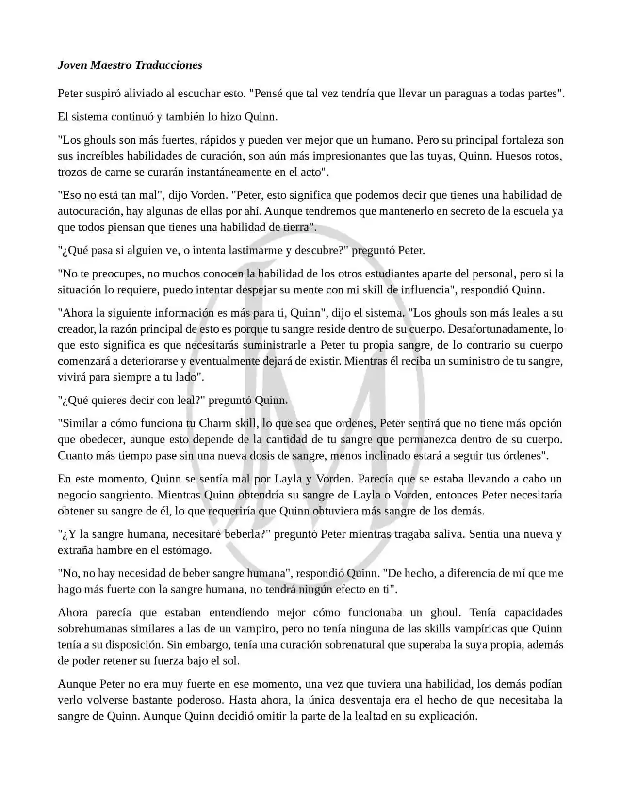 Read My Vampire System (Novela) ES Manga Online