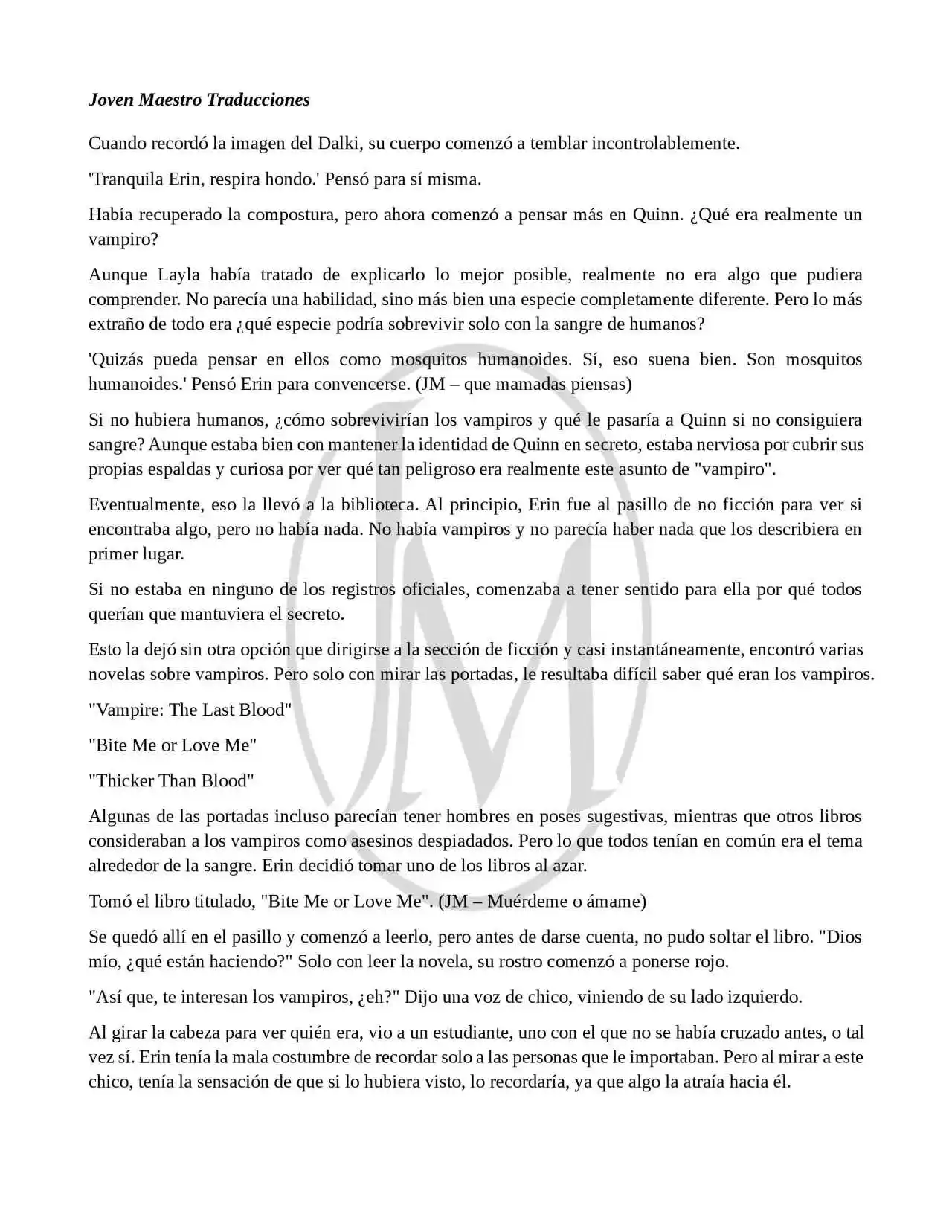 Read My Vampire System (Novela) ES Manga Online