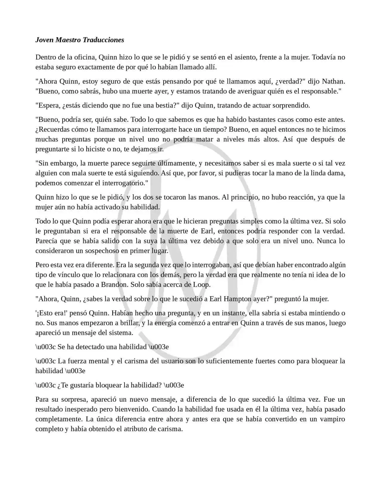 Read My Vampire System (Novela) ES Manga Online