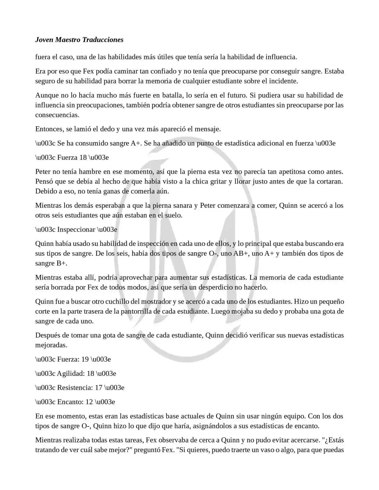 Read My Vampire System (Novela) ES Manga Online