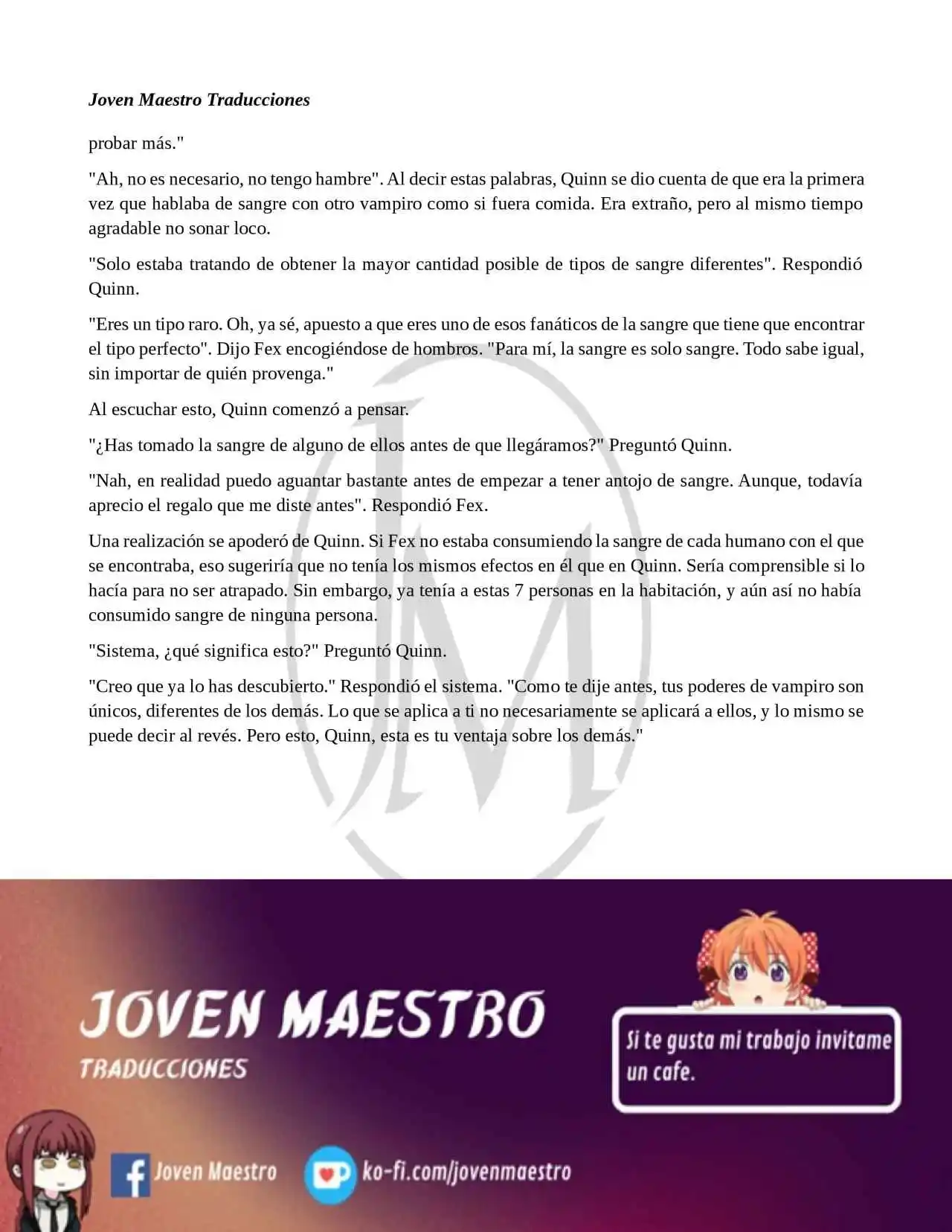 Read My Vampire System (Novela) ES Manga Online