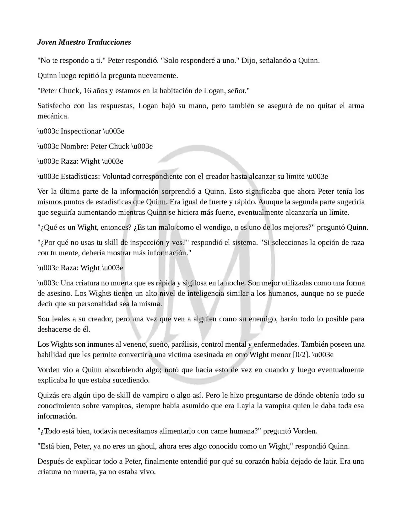 Read My Vampire System (Novela) ES Manga Online