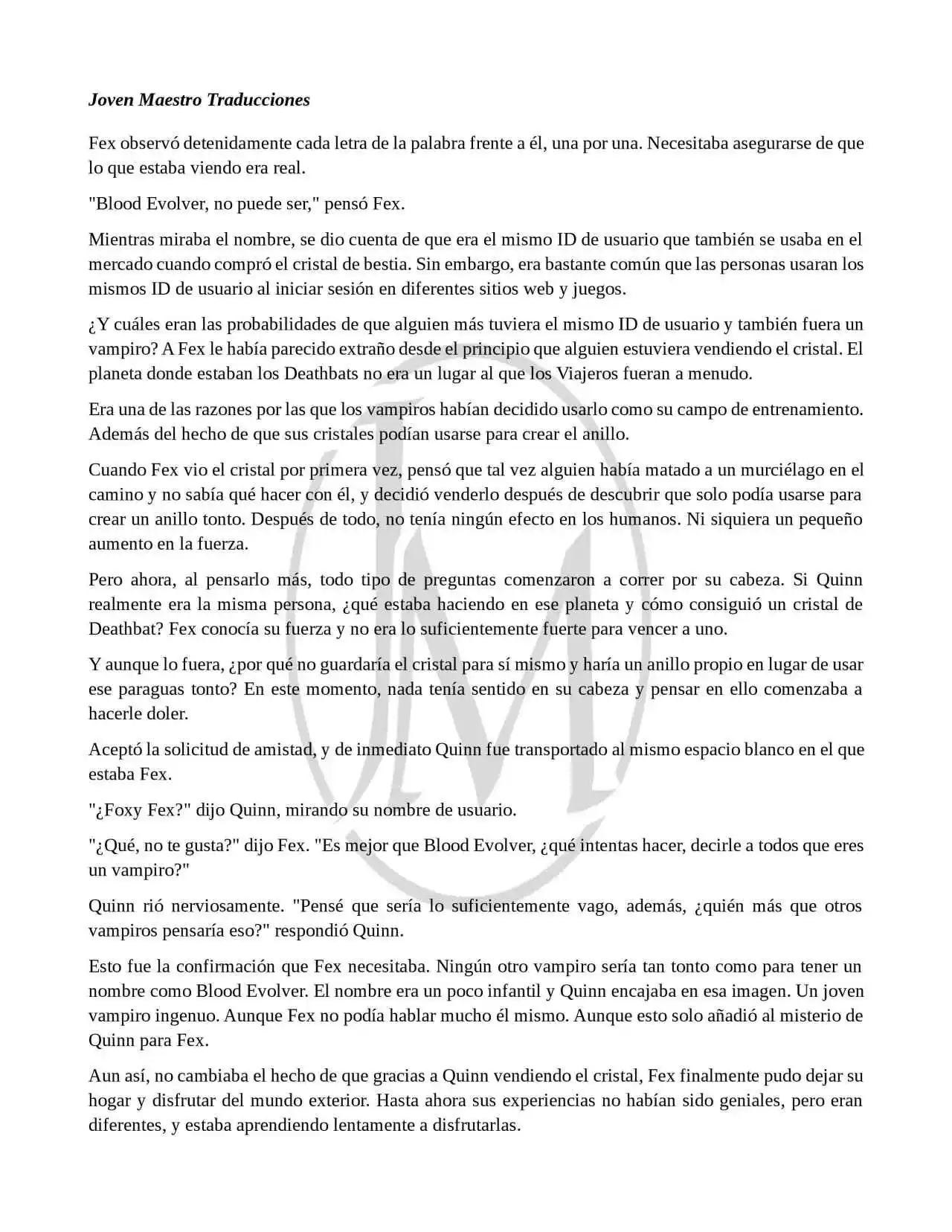 Read My Vampire System (Novela) ES Manga Online