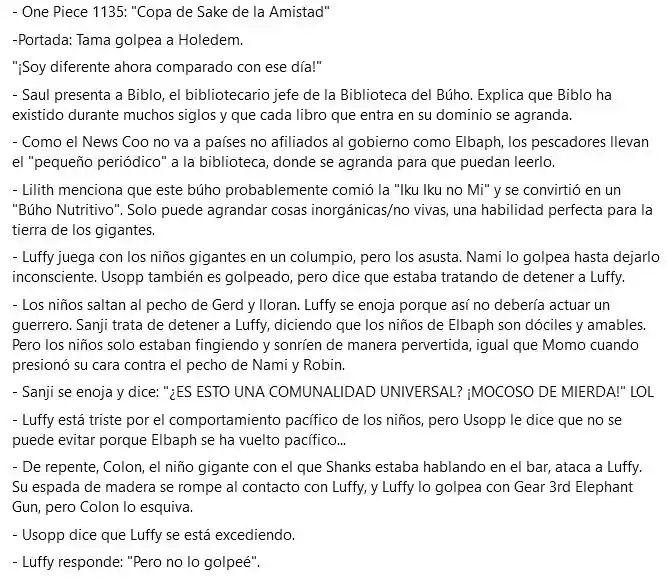 Read One Piece ES Manga Online