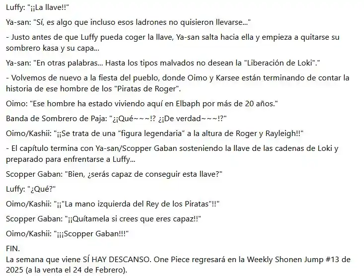 Read One Piece ES Manga Online