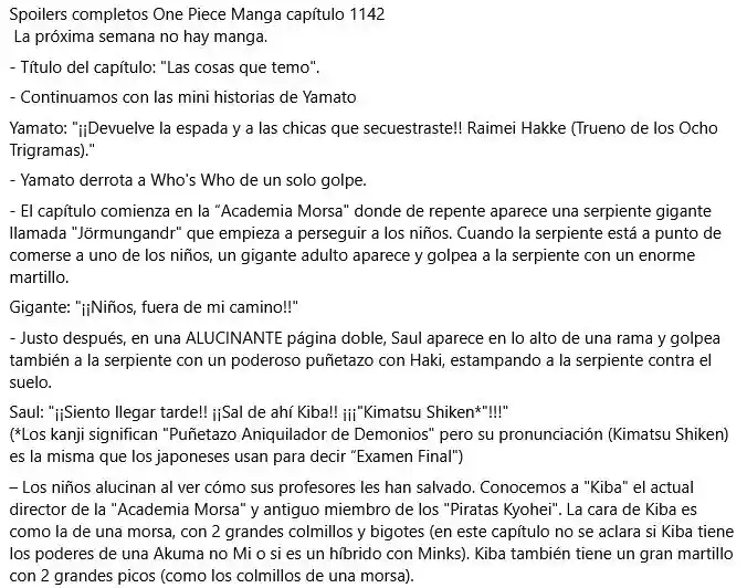 Read One Piece ES Manga Online