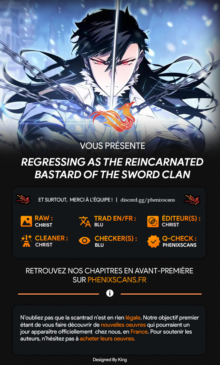 Read Regressing as the Reincarnated Bastard of the Sword Clan FR Manga Online