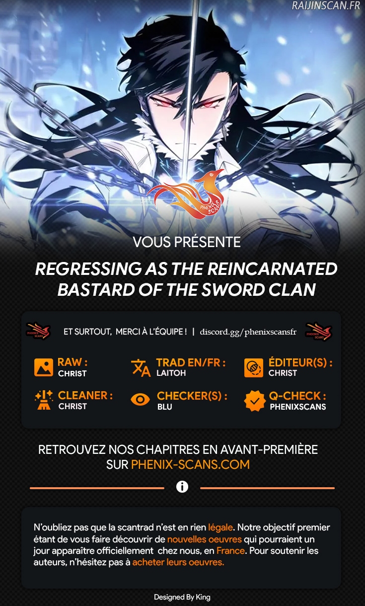 Read Regressing as the Reincarnated Bastard of the Sword Clan FR Manga Online