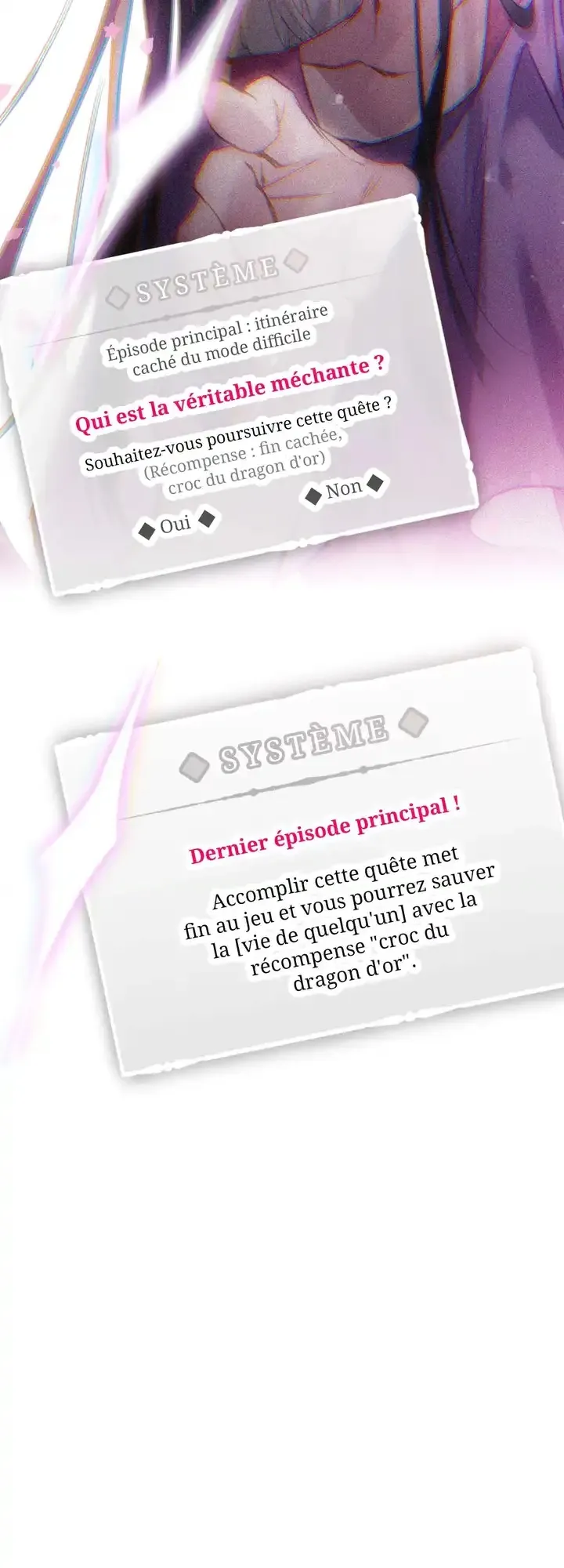 Read Seule la mort attend la vilaine FR Manga Online