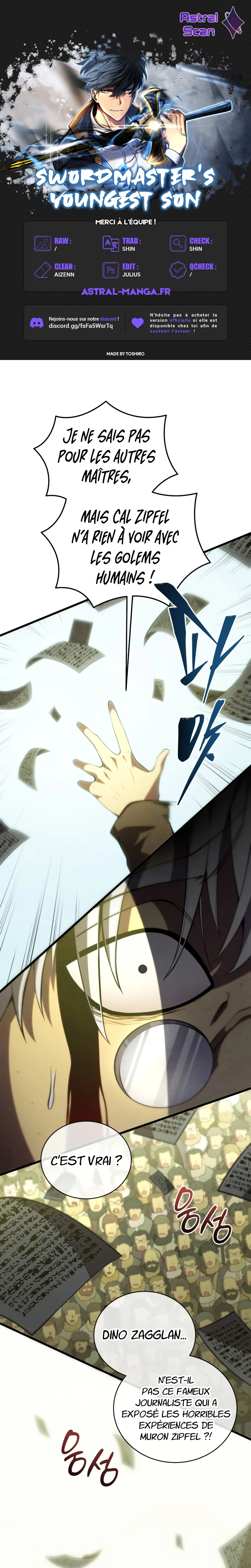 Read Swordmaster’s Youngest Son FR Manga Online