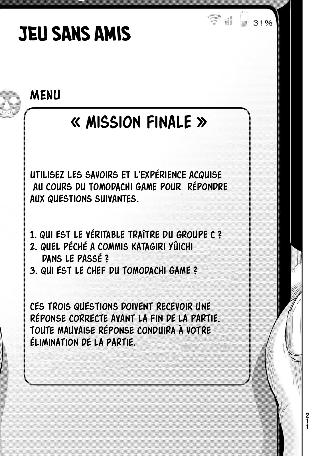 Read Tomodachi Game FR Manga Online