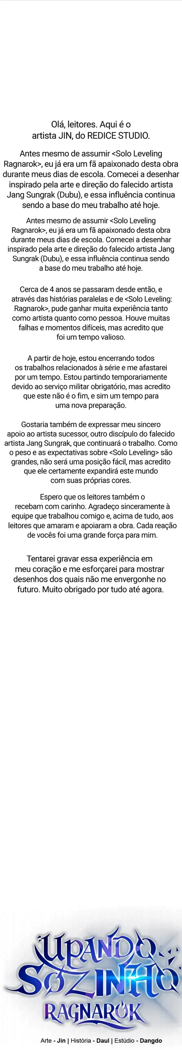 Read Solo Leveling Ragnarok PT Manga Online